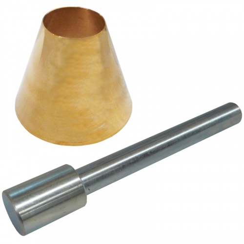 Cono de absorción de arenas con pisón